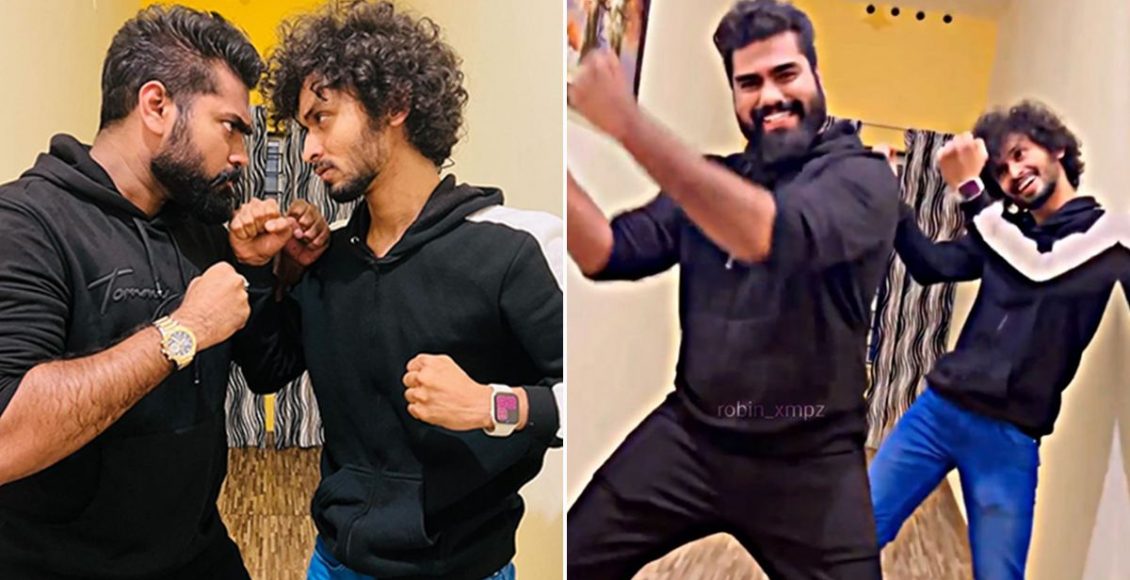 Bigg Bodd Dr Robin And Bleslee Tie Up Photo