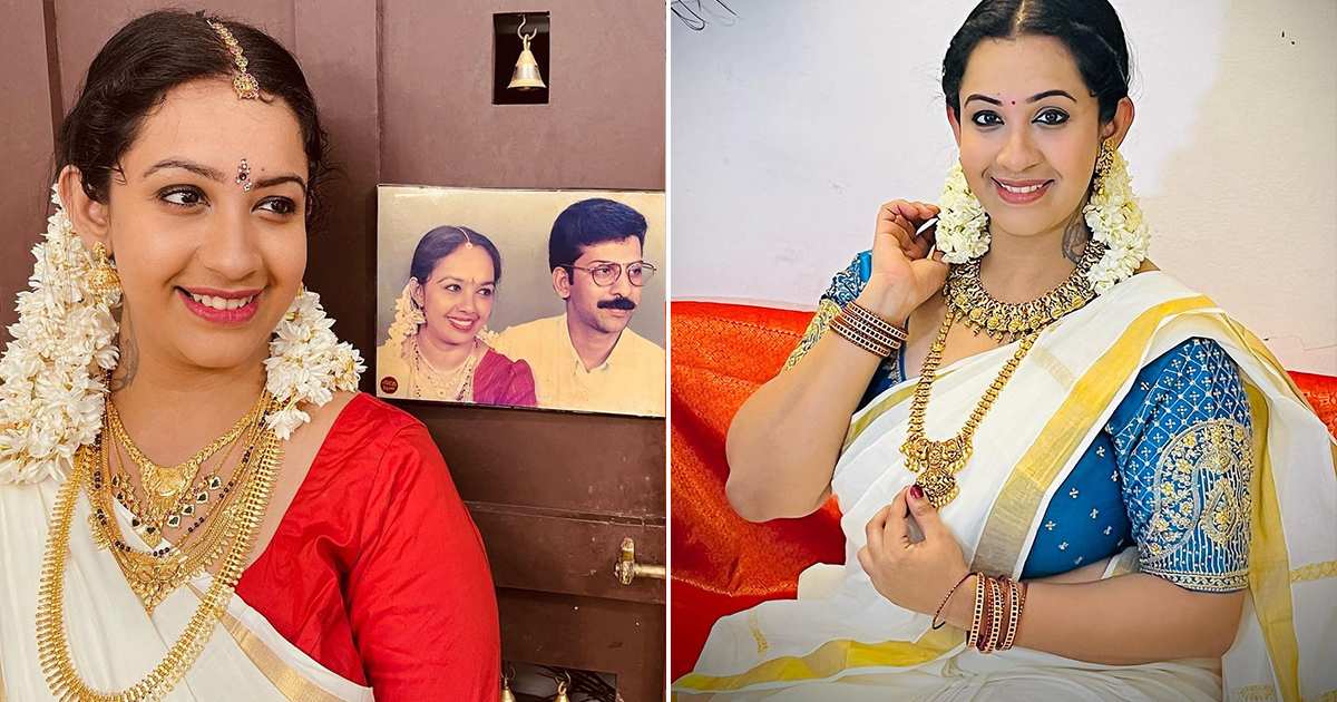 Soubagya Venkitesh Bridal Look Malayalam