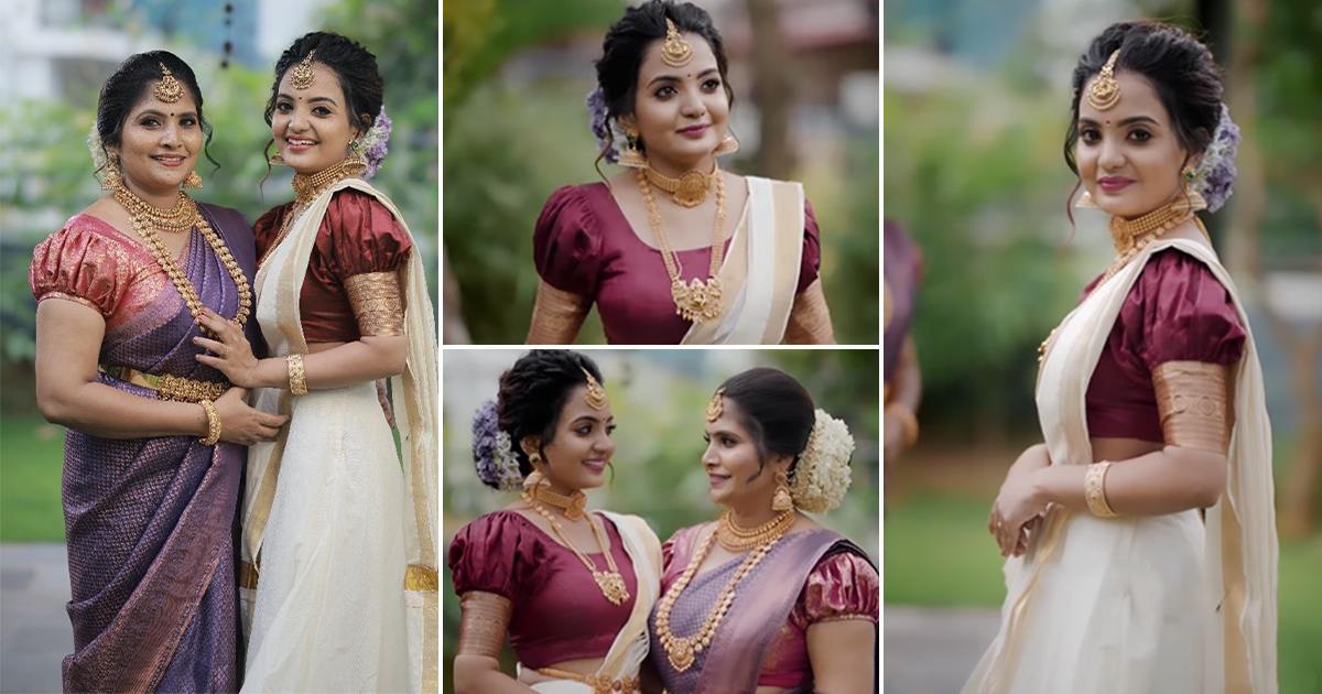 Kudumbavilakku Serial Fame Reshma Photoshoot With Mother Malayalam