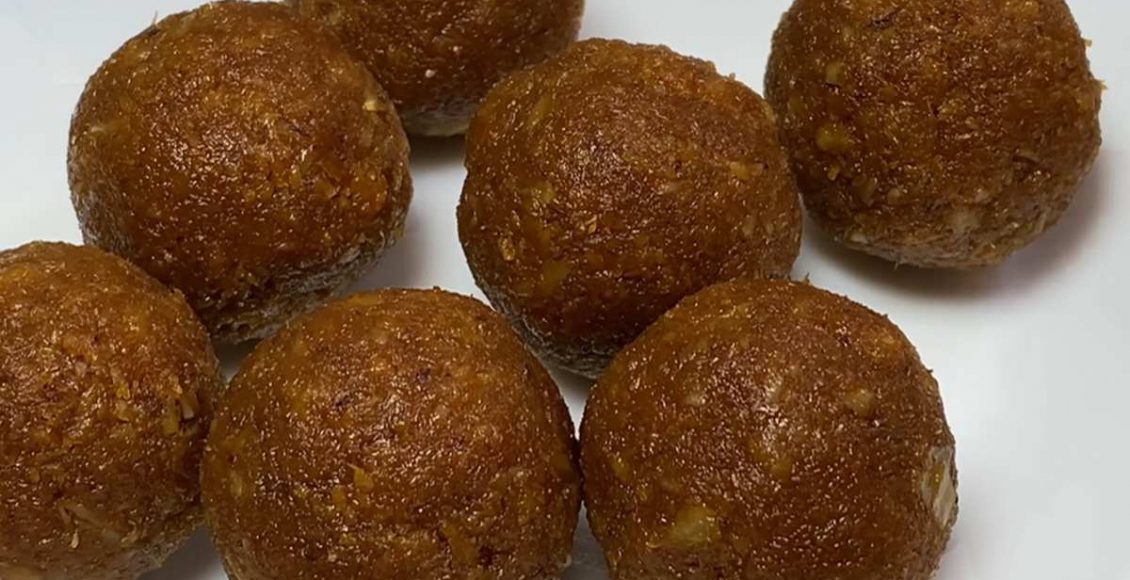 Coconut Jaggery Laddu Recipe