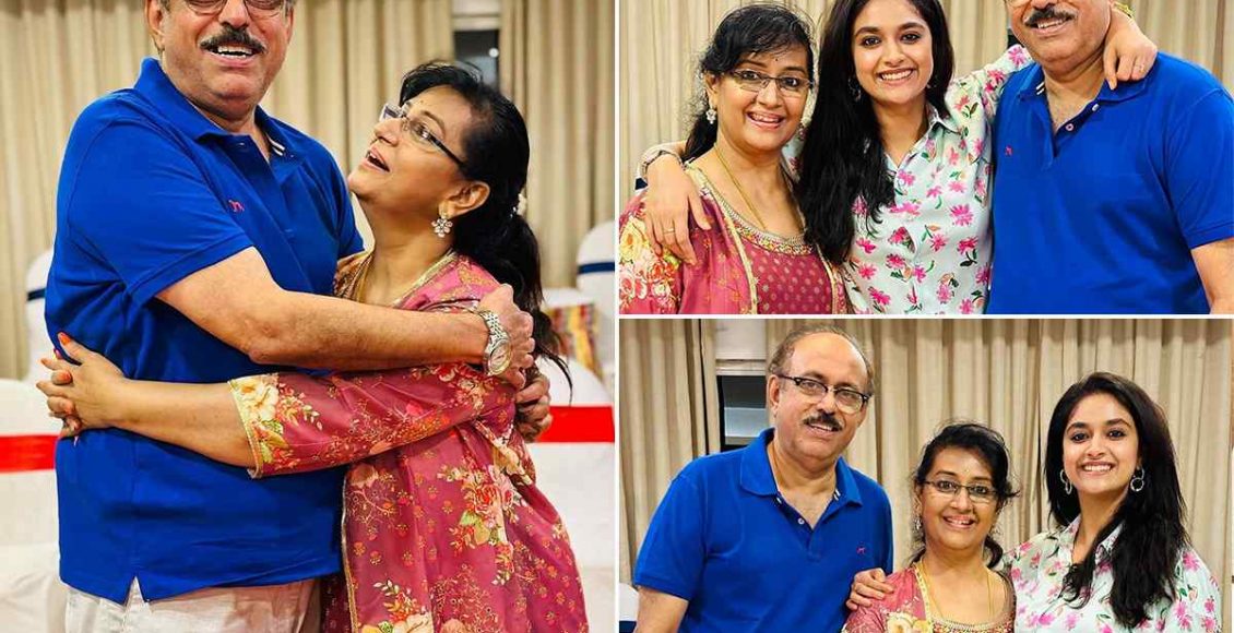 Keerthi Suresh Share Birthday Of Menaka Suresh And Suresh Kumar Malayalam