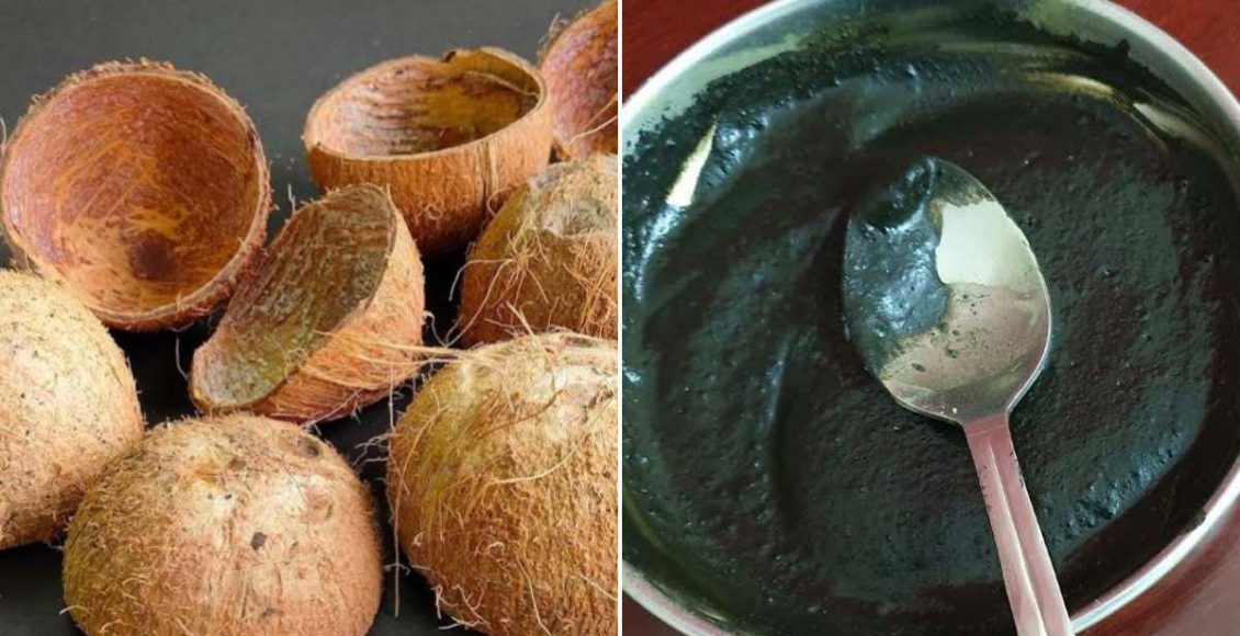 Ayurvedic Hair Dye with Coconut Shell