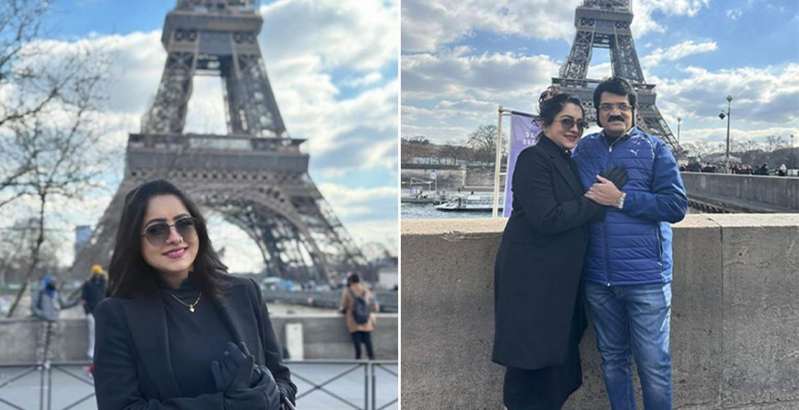 MG Sreekumar And Lekha In Paris