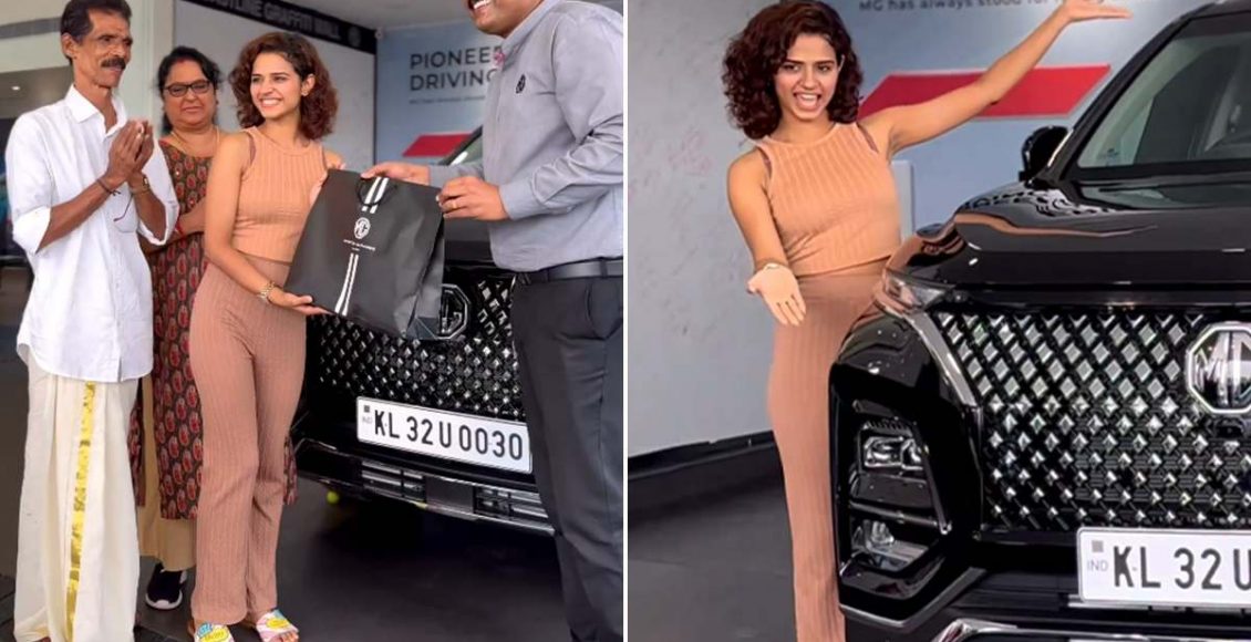 Meenakshi Raveendran MG Hector Car Entertainment News Malayalam