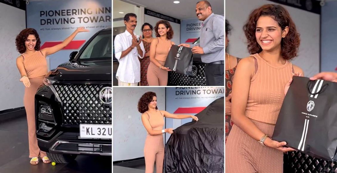 Meenakshi Raveendran New MG Hector Car Entertainment News Malayalam