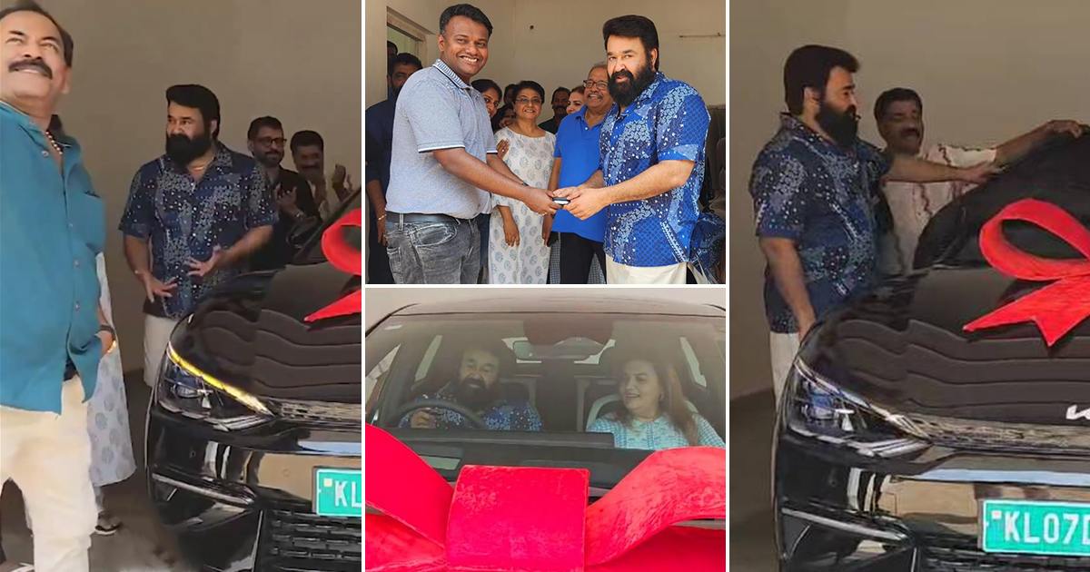 Mohanlal 63 Birthday Gift KIA Electric Car By Friend Alex k Babu Malayalam