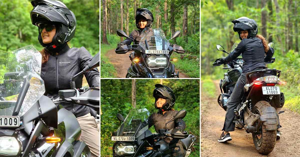 Manju Warrier Ride On BMW Bike Malayalam