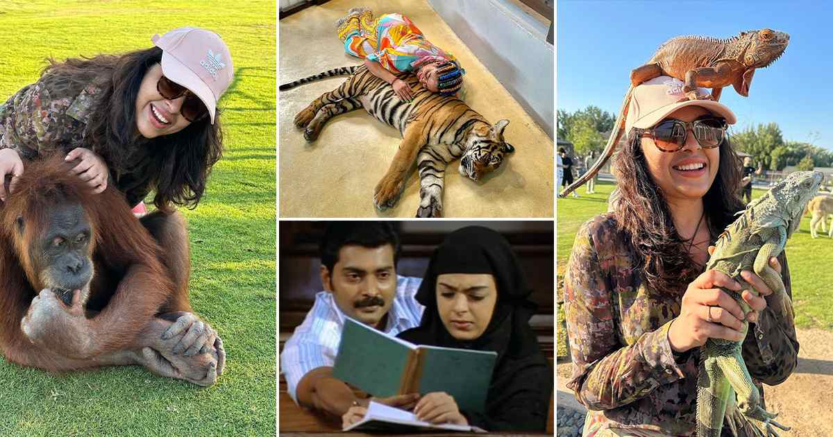 Actress Radhika Photos Viral With Animals