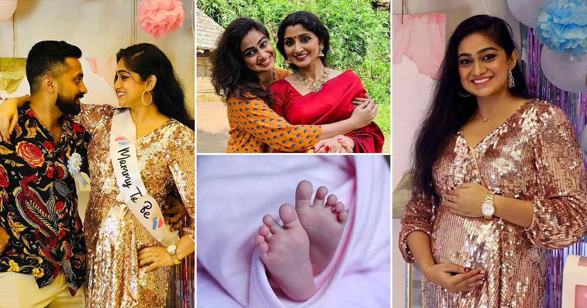 Divya Unni Sister Vidhya Unni Blessed With Baby Girl
