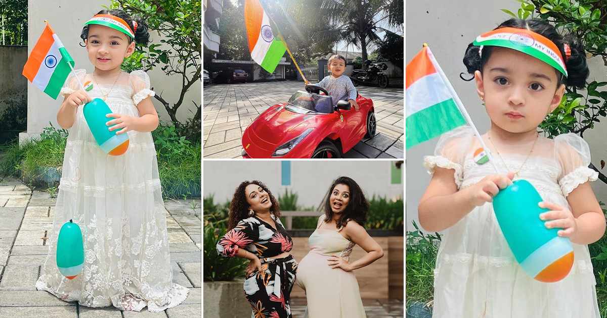 Pearle Maaney Daughter Independence Day Celebration