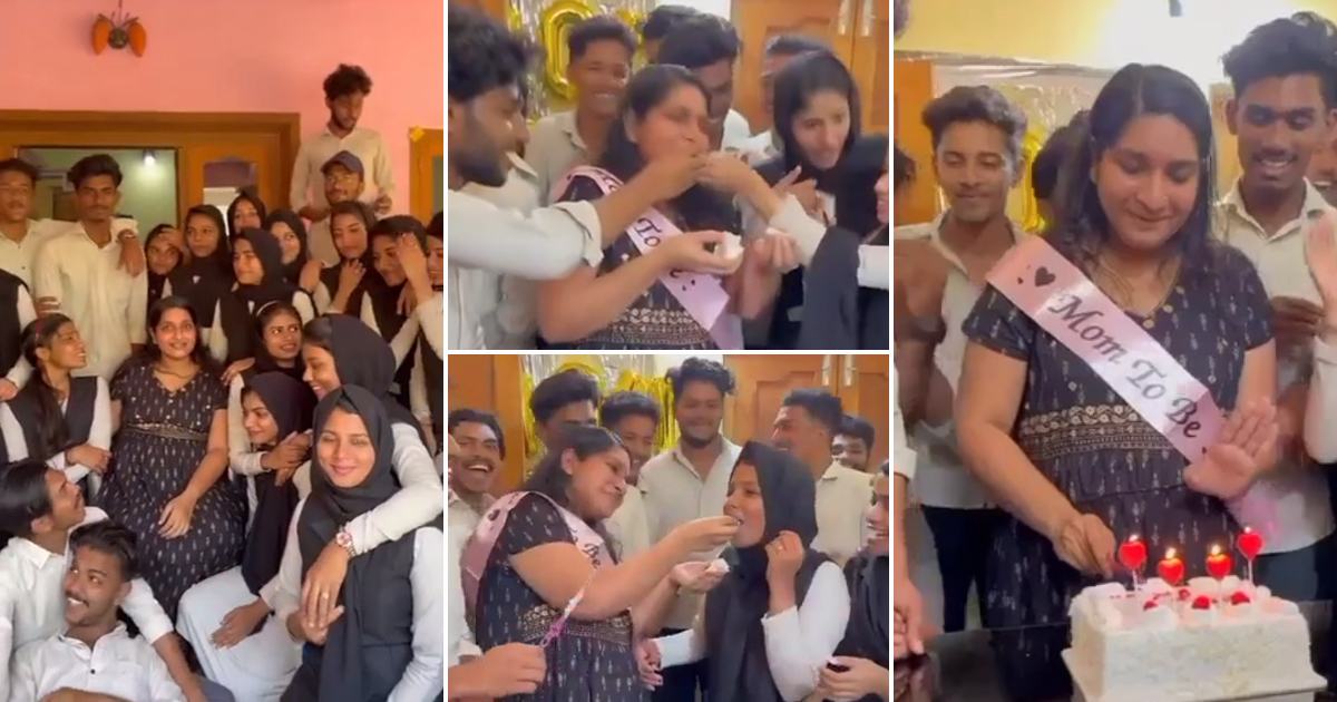 Teacher Baby Shower Ceremony Celebrated By Students Video Viral