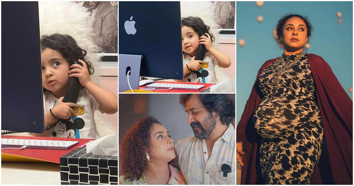 Nila Busy At The Office Photos Shared By Pearle Maaney