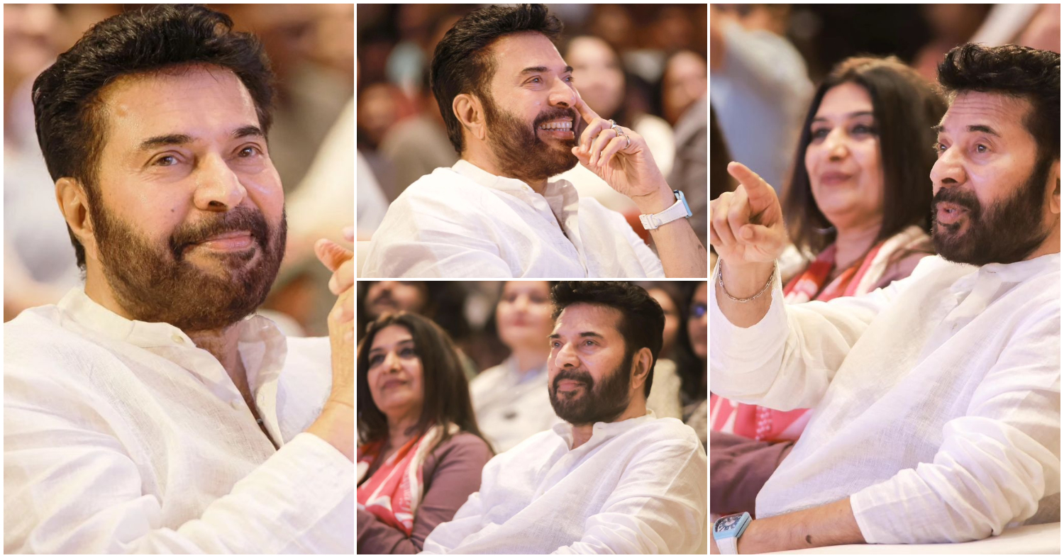 Mammootty New Look In Movie Success Celebration