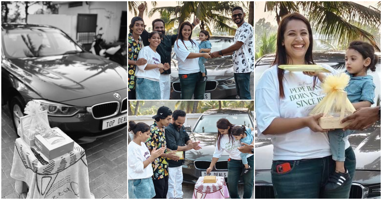 Arjun Somasekhar Gift New BMW To Sowbhagya Venkitesh