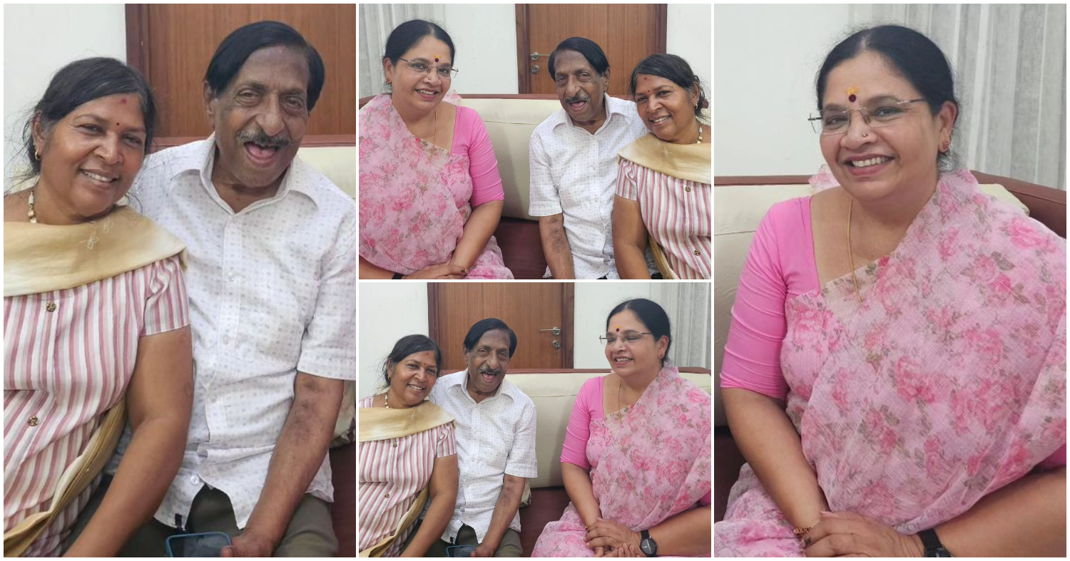 Bhagyalakshmi Kumaran Visit Actor Sreenivasan And Wife