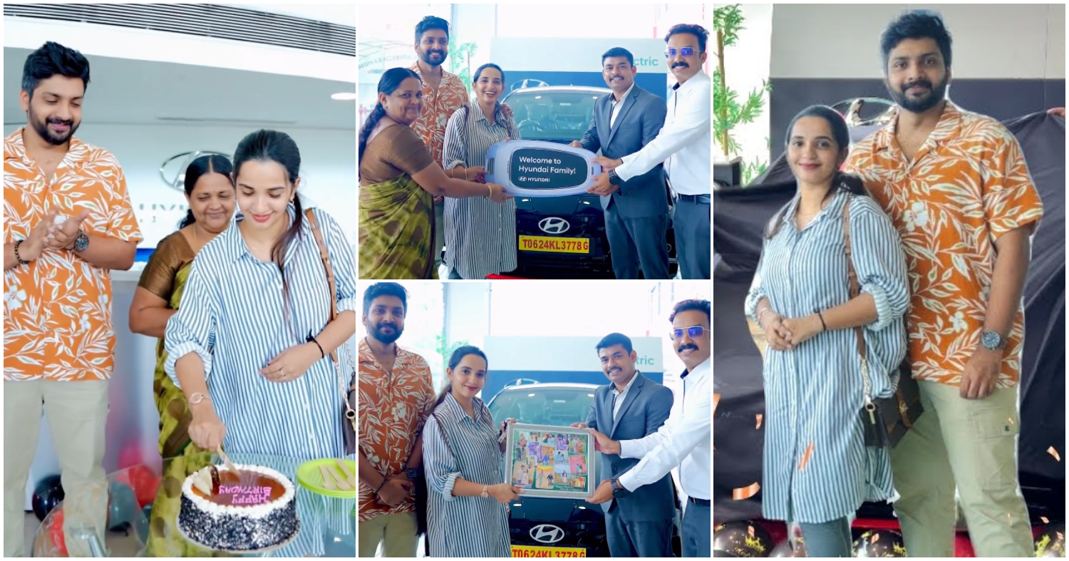 Hyundai Car Self Gifted For My Birthday By Malavika Krishnadas