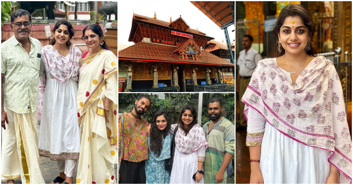 Meera Nandan And Family At Guruvayur Temple