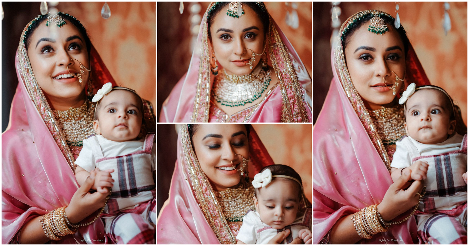 Pearle Maaney Photoshoot With Nitara Baby