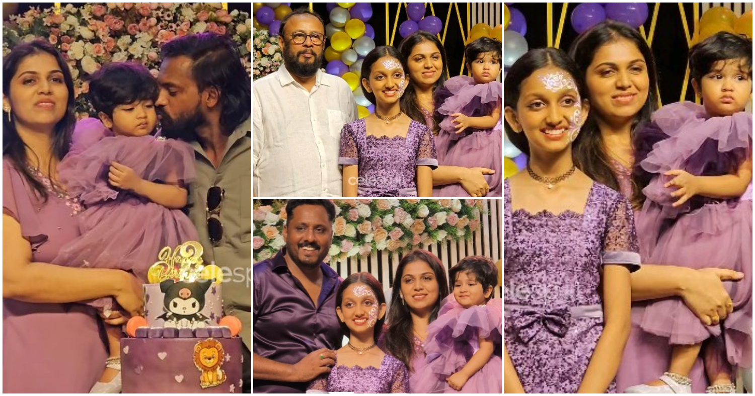 Actress Anjali Nair Daughter Aadwika Second Birthday Ceremony