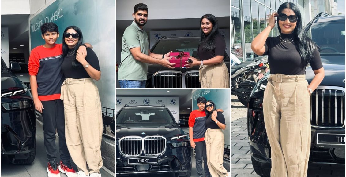 Navya Nair New BMW X7 Car