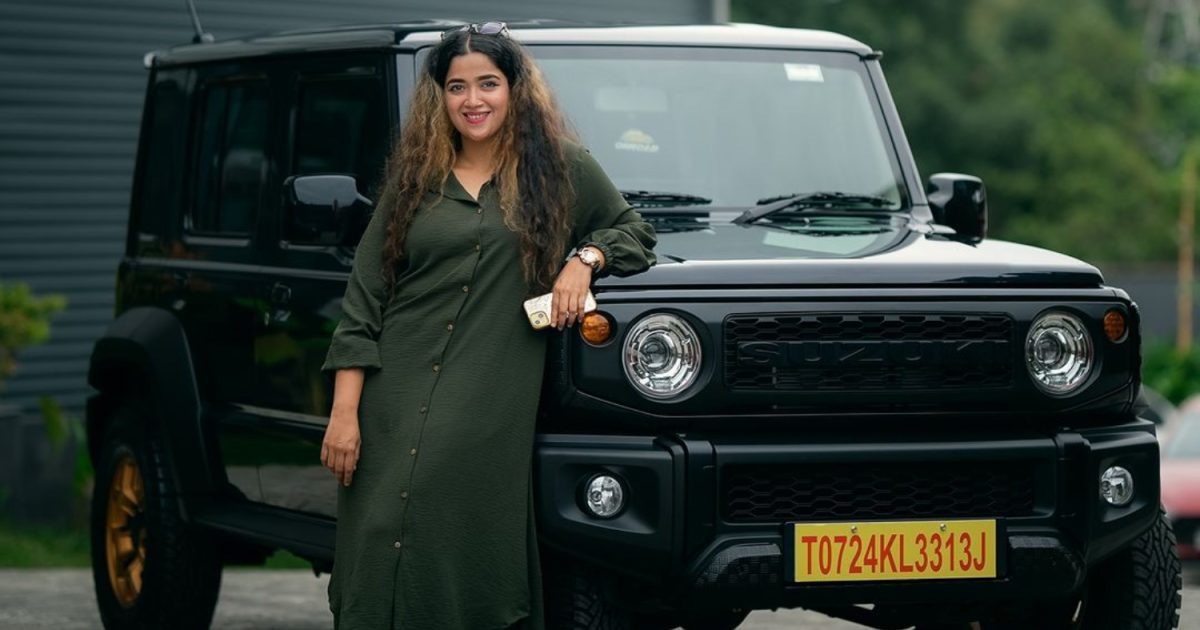 Abhirami Suresh New Vehicle Maruti Suzuki Jimny