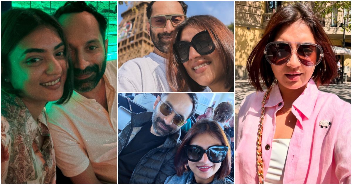 Fahadh Faasil And Nazriya Nazim At Paris