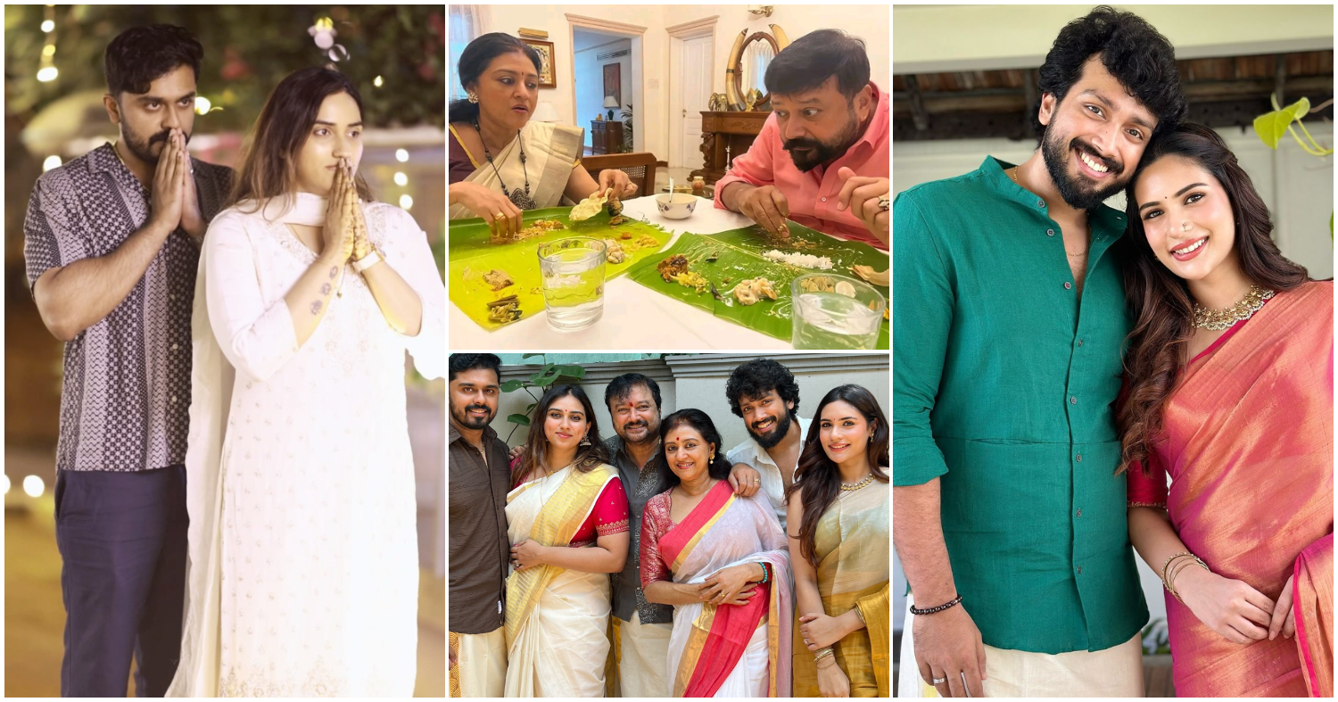 Jayaram And Family Onam Celebration