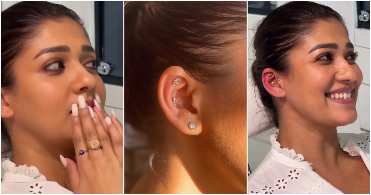 Nayanthara Ear Piercing