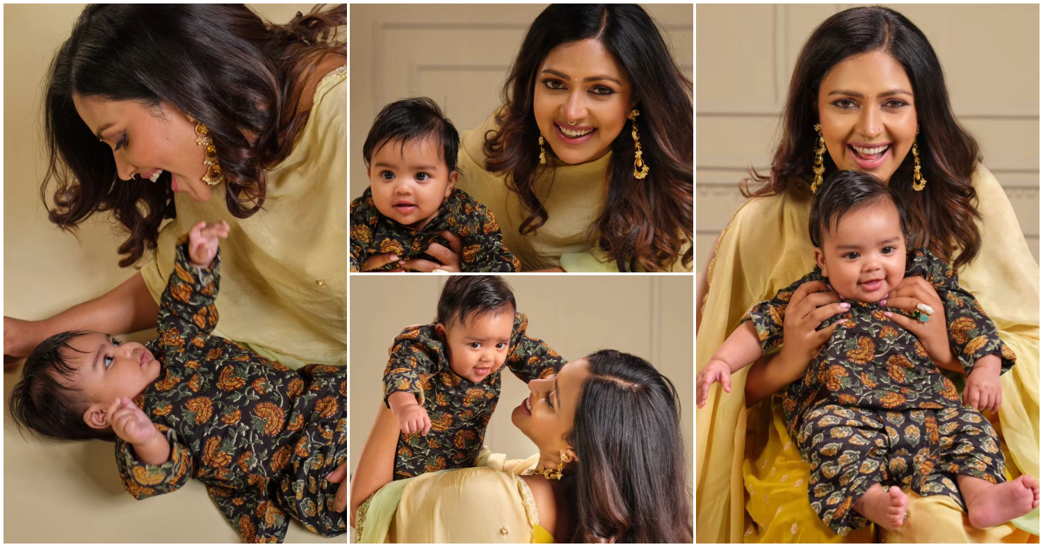 Actress Amala Paul Blessed Moments With Her Son